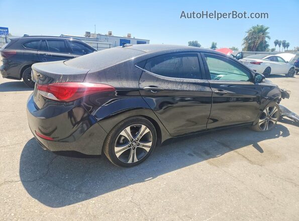KMHDH4AH4GU586979 2016 HYUNDAI ELANTRA Black Հետևի աջ