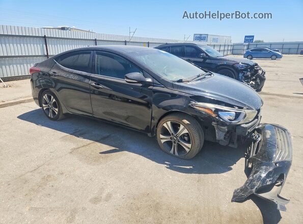 KMHDH4AH4GU586979 2016 HYUNDAI ELANTRA Black Առջևի աջ