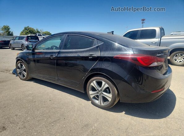 KMHDH4AH4GU586979 2016 HYUNDAI ELANTRA Black Հետևի ձախ