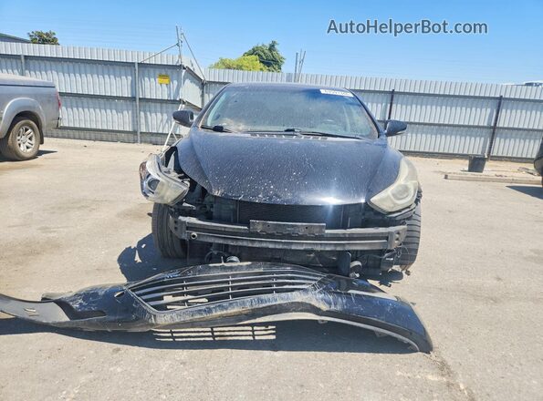 KMHDH4AH4GU586979 2016 HYUNDAI ELANTRA Black Դիմացի տեսք