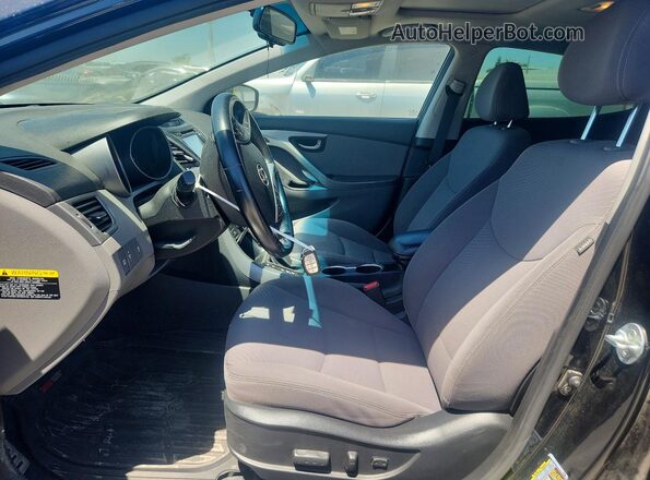 KMHDH4AH4GU586979 2016 HYUNDAI ELANTRA Black Սալոնի դիմացի տեսք