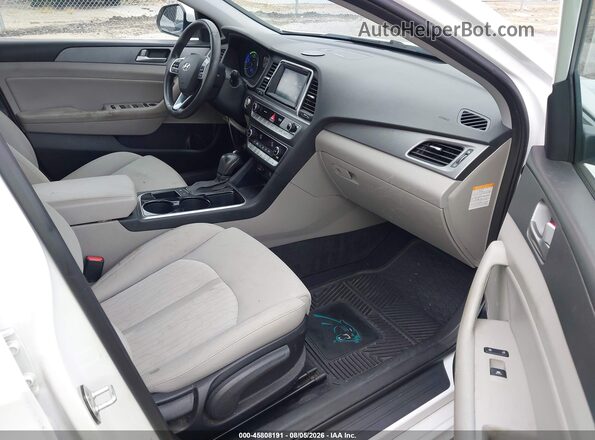 KMHE14L20KA091612 2019 HYUNDAI SONATA PLUG-IN HYBRID White Սալոնի դիմացի տեսք