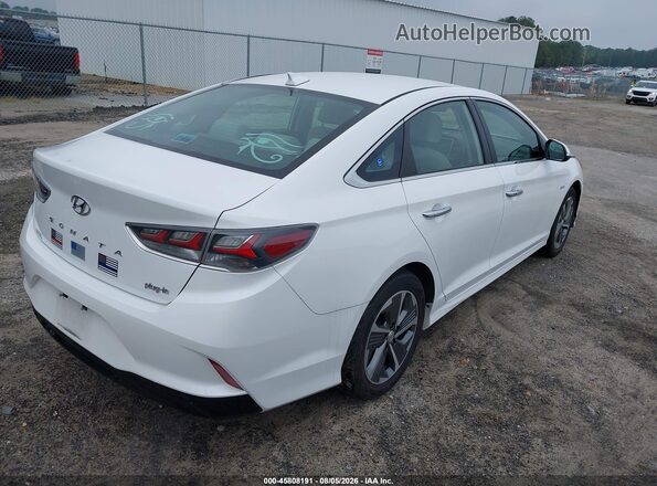 KMHE14L20KA091612 2019 HYUNDAI SONATA PLUG-IN HYBRID White Հետևի աջ
