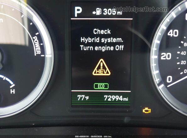 KMHE14L20KA091612 2019 HYUNDAI SONATA PLUG-IN HYBRID White 
