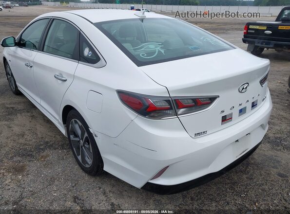 KMHE14L20KA091612 2019 HYUNDAI SONATA PLUG-IN HYBRID White 