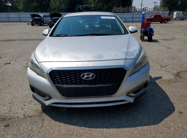 KMHE24L10GA039098 2016 HYUNDAI SONATA Silver Front view
