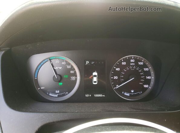 KMHE24L11GA011939 2016 HYUNDAI SONATA Silver Սարքավորումների վահանակի տեսք