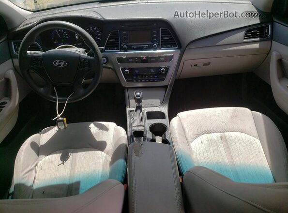 KMHE24L11GA011939 2016 HYUNDAI SONATA Silver Առջևի վահանակի տեսք