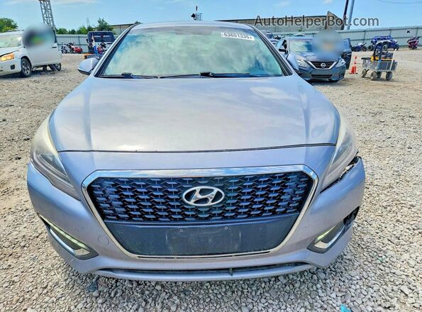 KMHE24L11GA030149 2016 HYUNDAI SONATA Silver Vista frontal