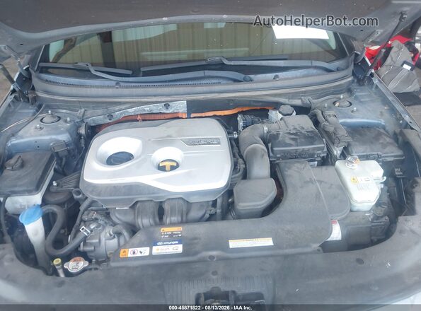 KMHE24L11GA040552 2016 HYUNDAI SONATA HYBRID Синий Вид сзади