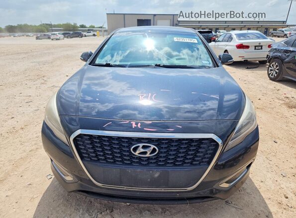 KMHE24L11HA057594 2017 HYUNDAI SONATA Black Вид спереду