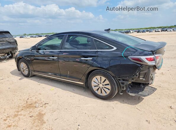 KMHE24L11HA057594 2017 HYUNDAI SONATA Black Задня ліва чверть