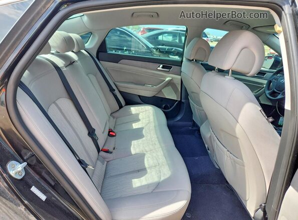 KMHE24L11HA057594 2017 HYUNDAI SONATA Black Вид задніх сидінь