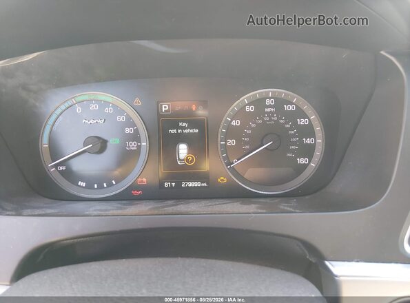KMHE24L12GA009357 2016 HYUNDAI SONATA HYBRID White Widok tylnych siedzeń