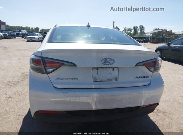 KMHE24L12GA009357 2016 HYUNDAI SONATA HYBRID White Widok wnętrza z tyłu
