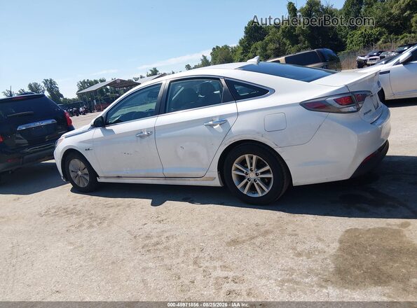 KMHE24L12GA009357 2016 HYUNDAI SONATA HYBRID White Widok z przodu