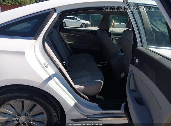 KMHE24L12GA009357 2016 HYUNDAI SONATA HYBRID White Widok naklejki z numerem VIN