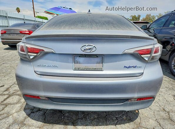 KMHE24L12GA025302 2016 HYUNDAI SONATA Silver Widok z tyłu