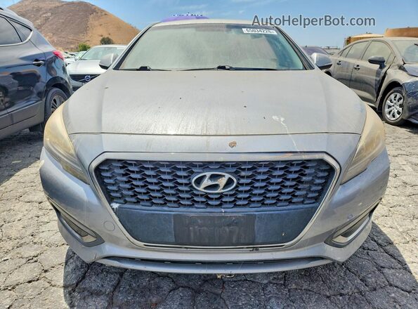 KMHE24L12GA025302 2016 HYUNDAI SONATA Silver Widok z przodu