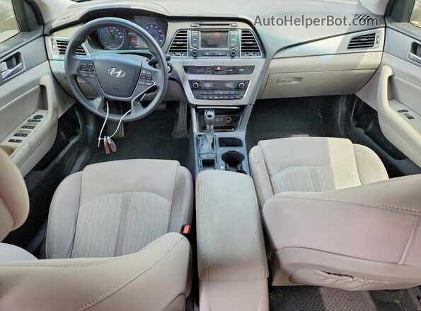 KMHE24L12GA025302 2016 HYUNDAI SONATA Silver Widok deski rozdzielczej