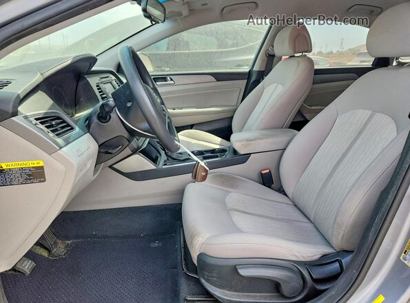 KMHE24L12GA025302 2016 HYUNDAI SONATA Silver Widok wnętrza z przodu