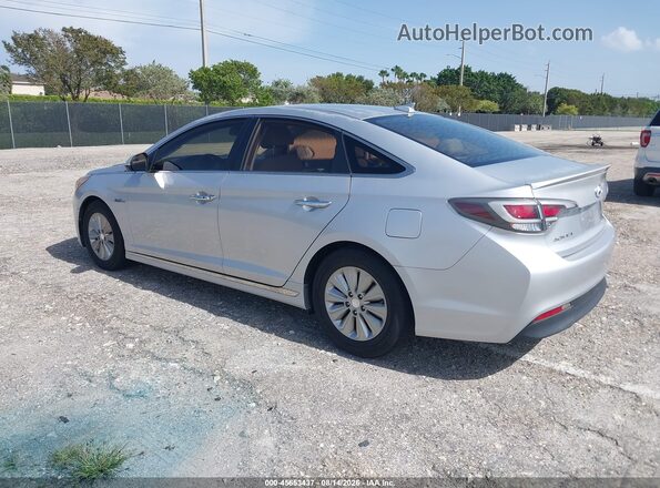 KMHE24L12GA039037 2016 HYUNDAI SONATA HYBRID Silver Tył lewy