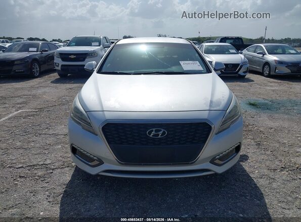 KMHE24L12GA039037 2016 HYUNDAI SONATA HYBRID Silver Widok zestawu wskaźników
