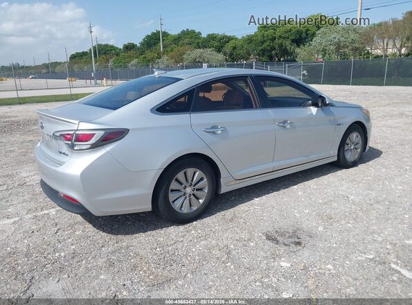 KMHE24L12GA039037 2016 HYUNDAI SONATA HYBRID Silver Tył prawy
