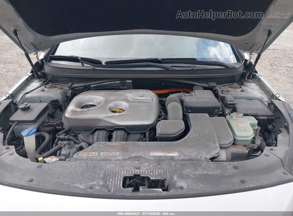 KMHE24L12GA039037 2016 HYUNDAI SONATA HYBRID Silver Widok z tyłu