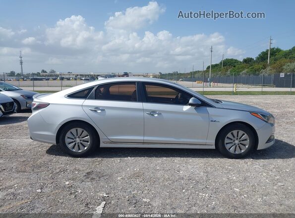 KMHE24L12GA039037 2016 HYUNDAI SONATA HYBRID Silver Widok wnętrza z tyłu