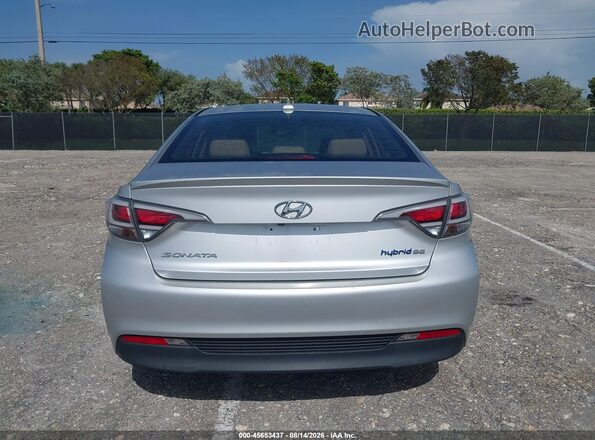 KMHE24L12GA039037 2016 HYUNDAI SONATA HYBRID Silver 