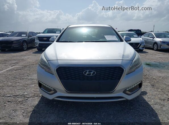 KMHE24L12GA039037 2016 HYUNDAI SONATA HYBRID Silver Widok z przodu
