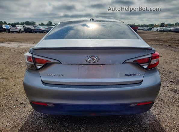 KMHE24L14GA015337 2016 HYUNDAI SONATA Silver Вид ззаду