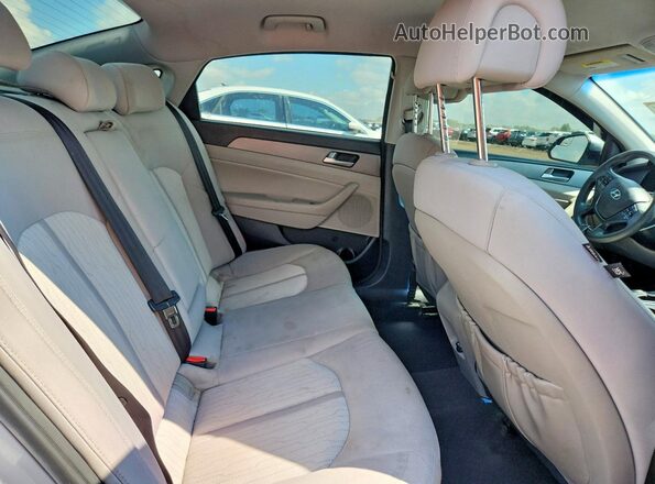 KMHE24L14GA015337 2016 HYUNDAI SONATA Silver Вид задніх сидінь