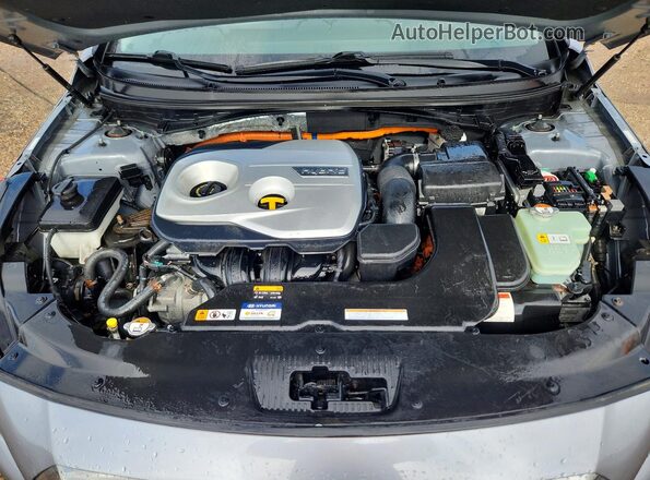KMHE24L14GA015337 2016 HYUNDAI SONATA Silver Вид задньої частини салону