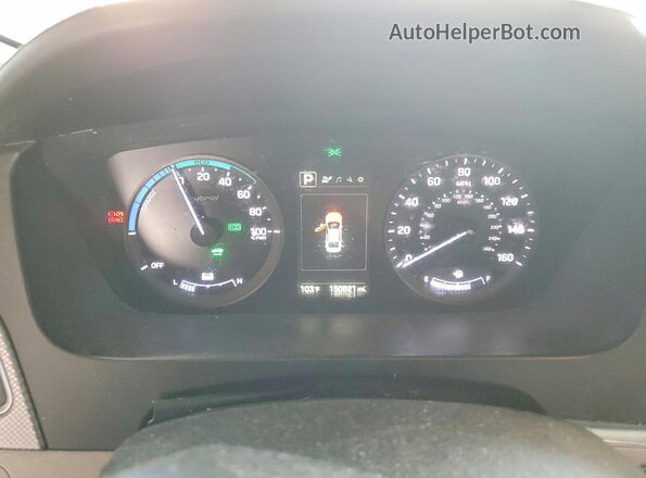 KMHE24L15GA014150 2016 HYUNDAI SONATA Серебряный Вид щитка приборов