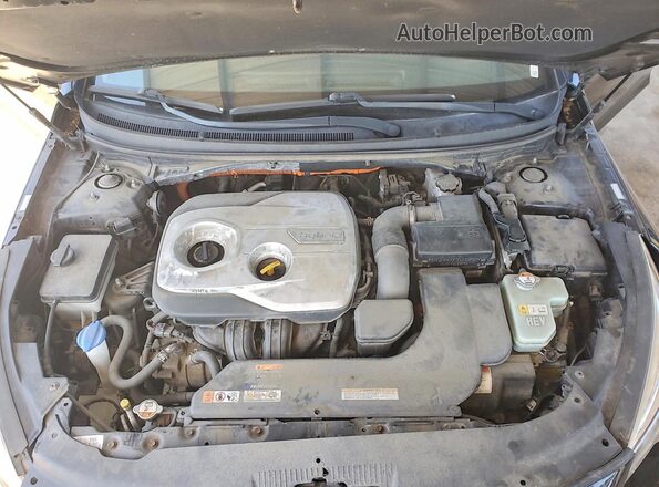 KMHE24L15HA044198 2017 HYUNDAI SONATA Black Widok tylnych siedzeń