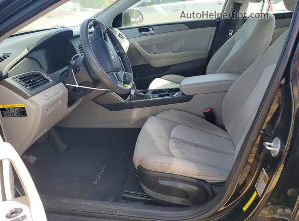 KMHE24L15HA044198 2017 HYUNDAI SONATA Black Widok wnętrza z przodu