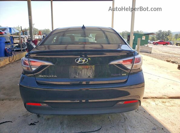 KMHE24L15HA044198 2017 HYUNDAI SONATA Black Widok z tyłu
