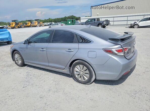 KMHE24L16GA028123 2016 HYUNDAI SONATA Silver Trasero izquierdo