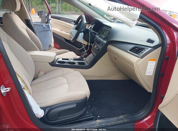 KMHE24L16GA028560 2016 HYUNDAI SONATA HYBRID Red Vista interior delantera