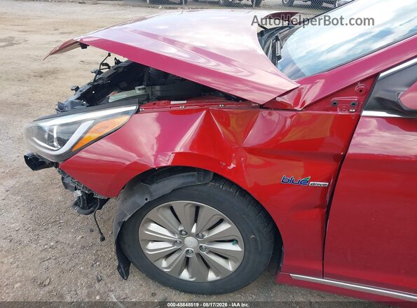 KMHE24L16GA028560 2016 HYUNDAI SONATA HYBRID Red Vista frontal