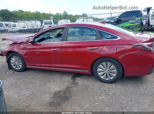 KMHE24L16GA028560 2016 HYUNDAI SONATA HYBRID Red Vista interior de 360 grados
