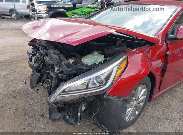 KMHE24L16GA028560 2016 HYUNDAI SONATA HYBRID Red 