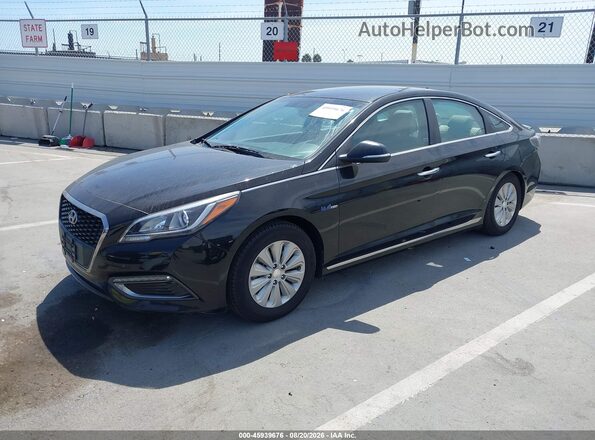 KMHE24L16GA028994 2016 HYUNDAI SONATA HYBRID Black Front left