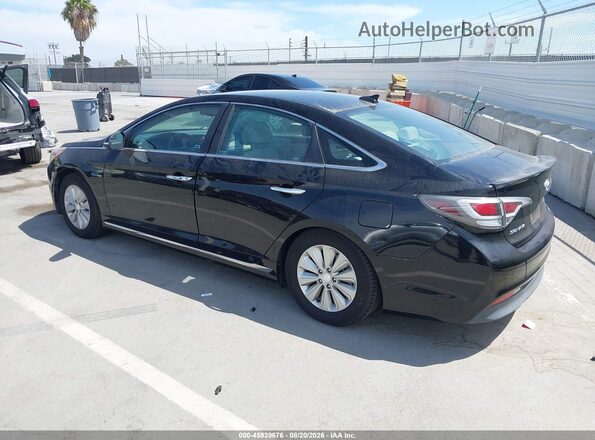 KMHE24L16GA028994 2016 HYUNDAI SONATA HYBRID Black Rear left