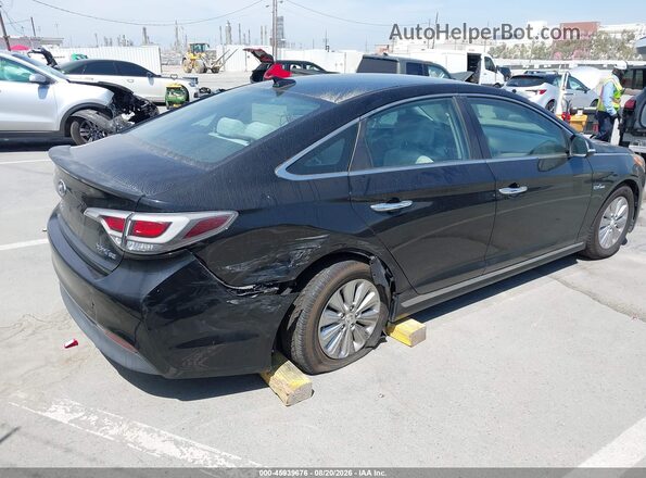 KMHE24L16GA028994 2016 HYUNDAI SONATA HYBRID Black Rear right