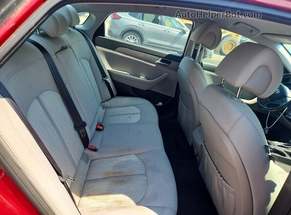 KMHE24L17GA008429 2016 HYUNDAI SONATA Red Հետևի նստատեղերի տեսք