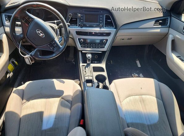 KMHE24L17GA008429 2016 HYUNDAI SONATA Red Առջևի վահանակի տեսք
