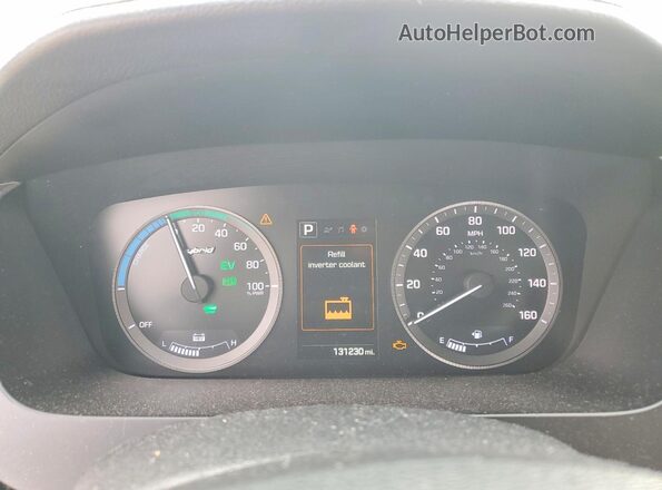 KMHE24L17GA011475 2016 HYUNDAI SONATA Silver ხელსაწყოთა პანელის ხედი